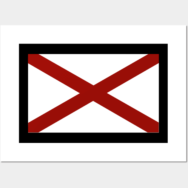 Flag - Alabama wo Txt Wall Art by twix123844